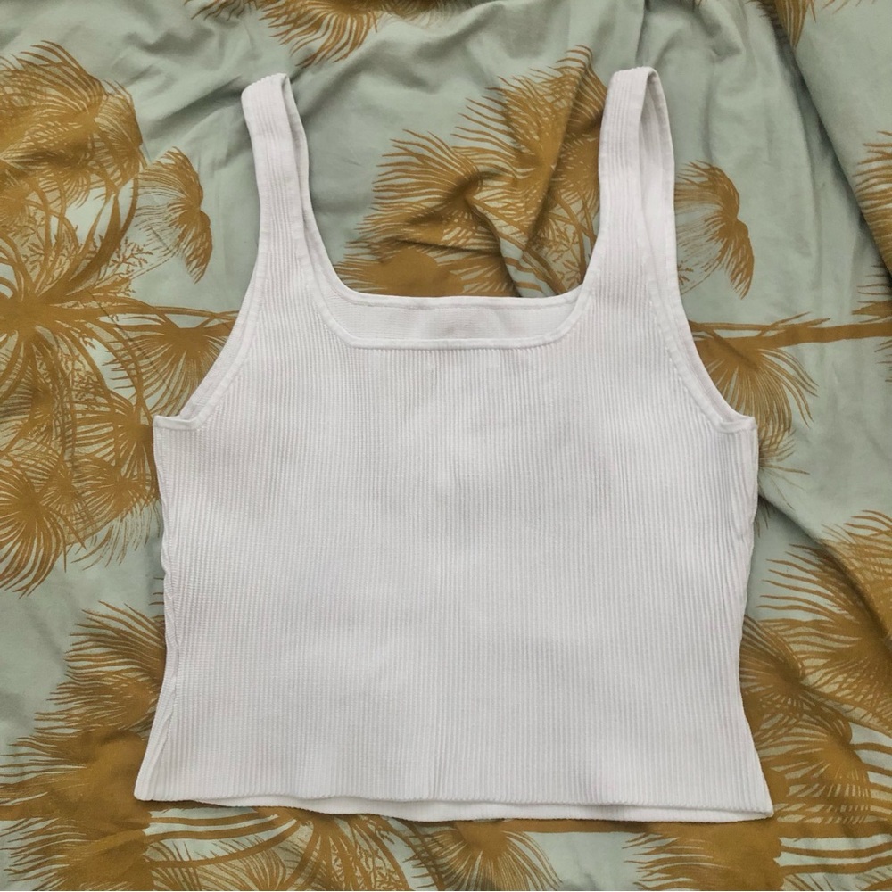 Babaton sculpt knit squareneck tank 1x